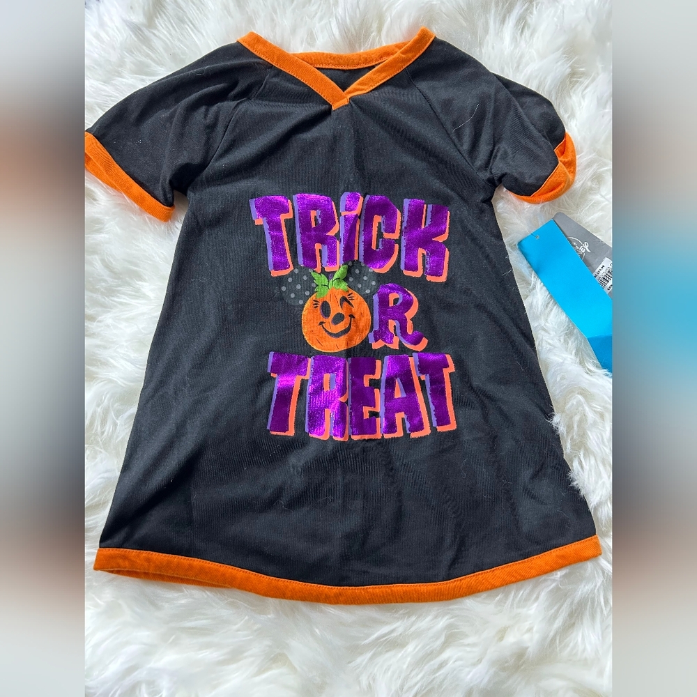 New Disney Store halloween Minnie Mouse Trick or Treat Pajamas Nightgown size 3